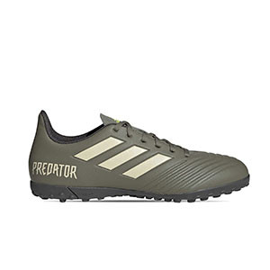 adidas Predator Tango 19.4 TF - Zapatillas de fútbol multitaco adidas suela turf - verde oscuro - pie derecho