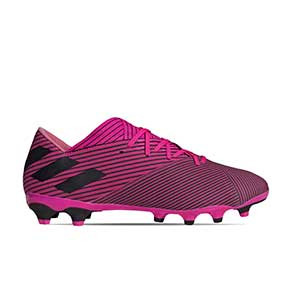 adidas Nemeziz 19.2 MG - Botas de fútbol adidas MG para césped natural o artificial - rosas - pie derecho