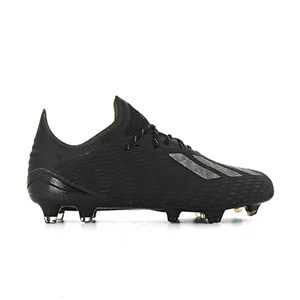 adidas X 19.1 FG - Botas de fútbol adidas FG para césped natural o artificial de última generación - negras - derecho