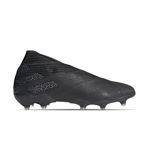 adidas Nemeziz 19+ FG - Botas fútbol sin cordones adidas FG para césped natural o artificial de última generación - negras - miniatura