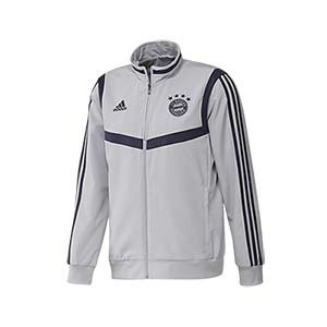 Chaqueta chándal adidas Bayern 2019 2020 - Chaqueta de chándal adidas Bayern de Múnich 2019 2020 - gris - frontal