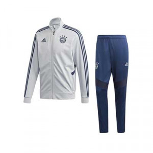 Chándal adidas Bayern 2019 2020 - Chándal adidas Bayern de Múnich  2019 2020 - gris y azul marino - frontal