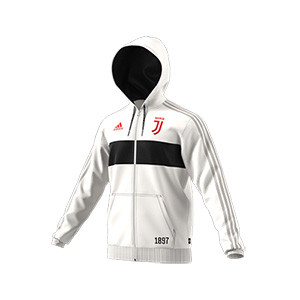 Chaqueta chándal adidas Juventus 2019 2020 - Chaqueta chándal adidas Juventus 2019 2020 - blanca y negra - frontal