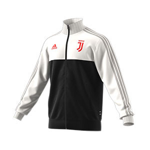 Chaqueta chándal adidas Juventus 3S 2019 2020 - Chaqueta chándal adidas Juventus 2019 2020 - negra y blanca - frontal