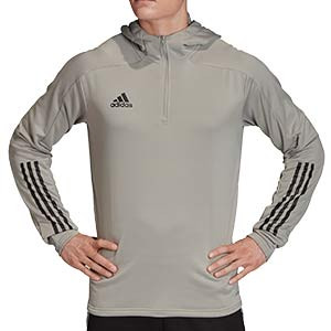 Sudadera con capucha adidas Condivo 20 - Sudadera con capucha de entrenamiento de fútbol adidas - gris - frontal