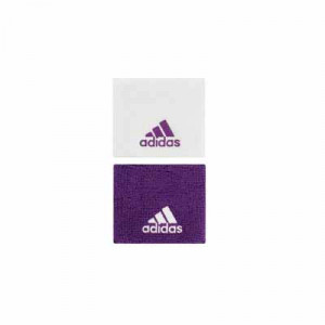 Muñequera básica adidas - Lila/Blanco - frontal