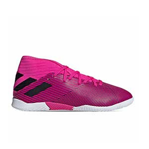 adidas Nemeziz 19.3 IN J - Zapatillas de fútbol sala para niño adidas suela lisa IN - rosas - pie derecho