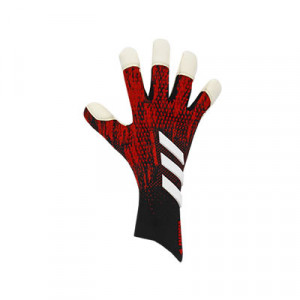 adidas Predator Pro Hybrid - Guantes de portero profesionales adidas corte Hybrid - rojos y negros - frontal derecho