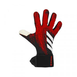 adidas Predator Competition - Guantes de portero adidas corte negativo - rojos y negros - frontal derecho