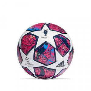 Balón adidas Finale UCL Estambul League talla 5 - Balón de fútbol adidas de la Final de la Champions 2019 2020 talla 5 - rosa y blanco - frontal