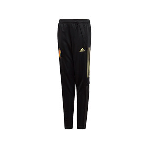 Pantalón adidas Bélgica niño entreno 2019 2020 - Pantalón largo infantil de entrenamiento selección belga 2019 2020 - negro - frontal