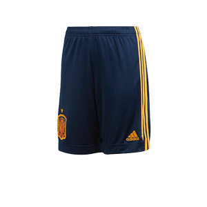 Short adidas España niño 2019 2020 - Pantalón corto infantil primera equipación selección española 2019 2020 - azul marino - frontal