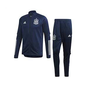 Chándal adidas España 2019 2020 - Conjunto de chándal adidas de la selección española 2019 2020 - azul marino - frontal