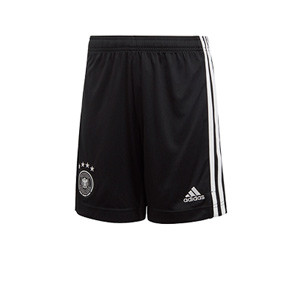 Short adidas entreno niño Alemania 2019 2020 - Pantalón corto infantil de entrenamiento selección alemana 2019 2020 - negro - frontal