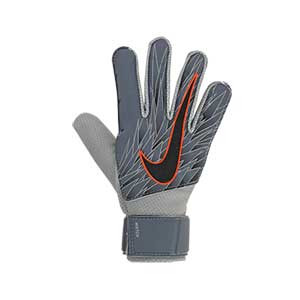 Nike Match - Guantes de portero Nike corte flat - grises azulados - frontal derecho