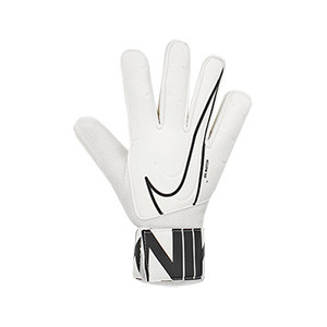 Nike Match - Guantes de portero Nike corte flat - blancos - frontal derecho