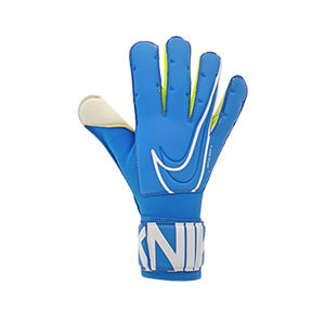 Nike GK Vapor Grip3 - Guantes de portero profesionales Nike corte Grip 3 - azul celeste - frontal