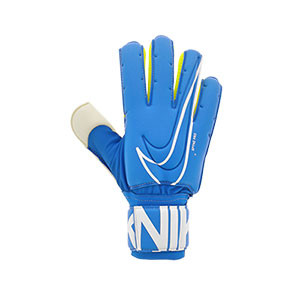 Nike GK Spyne Pro - Guantes de portero con protecciones Nike corte flat - azul celeste - frontal derecho