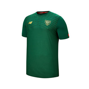 Camiseta New Balance Athletic pre-match niño 19 2020 - Camiseta infantil calentamiento Athletic Club 2019 2020 - verde - frontal