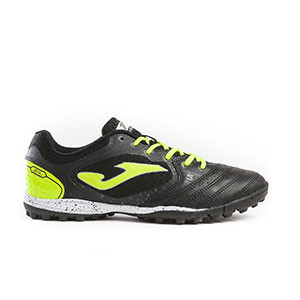 Joma Liga 5 901 TF - Zapatillas de fútbol multitaco Joma suela turf- negras - pie derecho