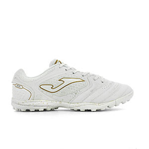 Joma Liga 5 902 TF - Zapatillas de fútbol multitaco Joma suela turf- blancas - pie derecho