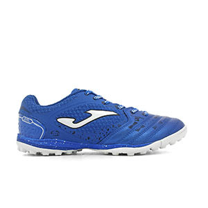 Joma Liga 5 904 TF - Zapatillas de fútbol multitaco Joma suela turf- azules - pie derecho