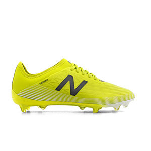 New Balance Furon 5 Destroy FG - Botas de fútbol New Balance FG para césped natural o artificial de última generación - amarillas - pie derecho