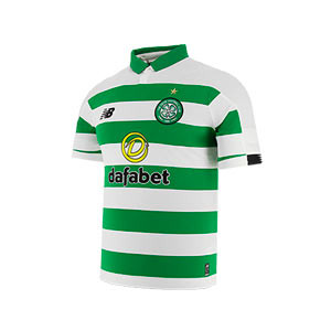 Camiseta New Balance Celtic Glasgow 2019 2020 - Camiseta primera equipación New Balance Celtic de Glasgow 2019 2020 - blanca y verde - frontal