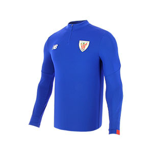 Sudadera New Balance Athletic Club entreno 19 2020 - Sudadera entrenamiento New Balance Athletic Club Bilbao 2019 2020 - azul - frontal