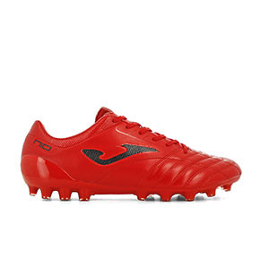 Joma N-10 Pro 906 AG - Botas de fútbol de piel Joma AG para césped artificial - rojas - pie derecho