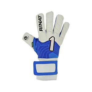 Rinat Kraken Spekter Turf - Guantes de portero para césped artificial Rinat corte Ergonómico - azules y blancos - frontal