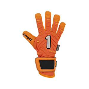 Rinat The Boss Pro - Guantes de portero Rinat corte negativo - naranjas - frontal derecho