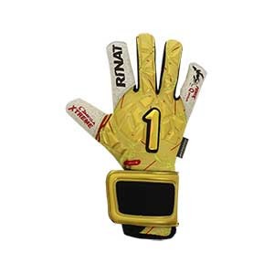 Rinat Fenix Quantum Pro - Guantes de portero Rinat corte Negativo - dorados - frontal derecho