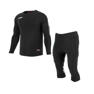 Equipación Rinat Pro niño - Conjunto de portero Rinat Pro - negro - frontal