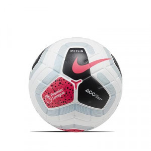 Balón Nike Premier League 2019 2020 Merlin talla 5 - Balón de fútbol Nike de la Premier League 2019 2020 talla 5 - blanco y negro - frontal