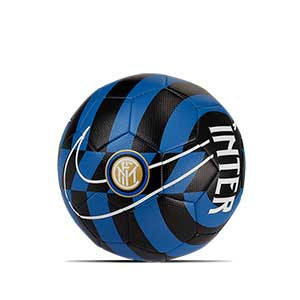 Balón Nike Inter Prestige talla 5 - Balón de fútbol Nike Inter de Milán Prestige 2019 2020 talla 5 - negro y azul - frontal