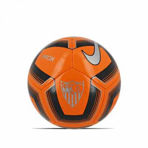 Balón Nike Sevilla FC talla 5 - Balón de fútbol Nike Sevilla 2019 2020 talla 5 - naranja y negro - frontal