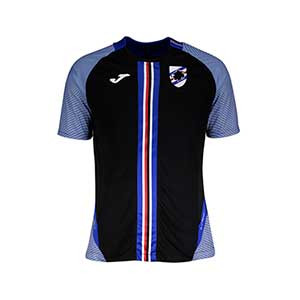 Camiseta Joma Sampdoria entreno 2019 2020 - Camiseta de entrenamiento de la Sampdoria 2019 2020 - negra y azul - frontal