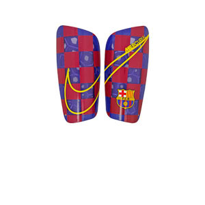 Nike Mercurial Lite Barcelona - Espinilleras Nike FC Barcelona con mallas de sujeción - azulgranas - frontal