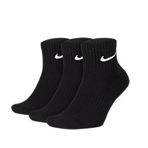 Pack calcetines tobilleros Nike Everyday Cushion Ankle 3p - Pack de 3 calcetines Nike Everiday Cushion tobilleros - negros - frontal