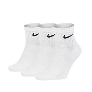 Pack calcetines tobilleros Nike Everyday Cushion Ankle 3p - Pack de 3 calcetines Nike Everiday Cushion tobilleros - blancos - frontal