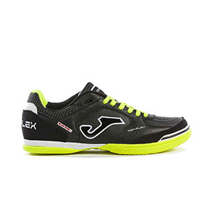 Joma Top Flex 901 IN - Zapatillas de fútbol sala de piel Joma suela lisa IN - negras - pie derecho