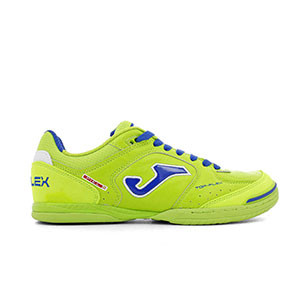 Joma Top Flex 911 IN - Zapatillas de fútbol sala de piel Joma suela lisa IN - amarillas flúor - pie derecho