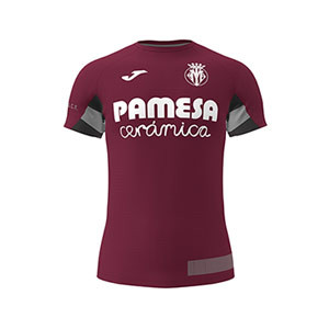 Camiseta Joma Villarreal entreno 2019 2020 - Camiseta de entrenamineto Joma Villareal 2019 2020 - granate - frontal