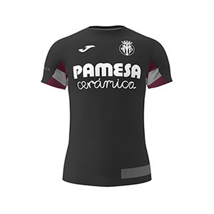 Camiseta Joma Villarreal entreno 2019 2020 - Camiseta de entrenamineto Joma Villareal 2019 2020 - negra - frontal