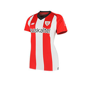 Camiseta mujer Athletic Club 18 - 19 - Camiseta mujer primera equipación Athletic Club 2018 - 2019 - Rojo / Blanco - frontal