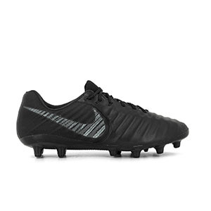 Nike Tiempo Legend VII Elite AG-PRO - Botas de fútbol de piel de canguro premium Nike AG para césped artificial - negras - derecho