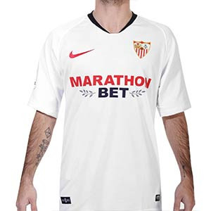 Camiseta Nike Sevilla 2019 2020 - Camiseta Nike primera equipación Sevilla 2019 2020 - blanca - frontal