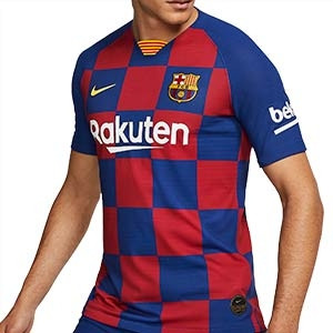 Camiseta Nike Barcelona Vapor Match 2019 2020 - Camiseta Nike auténtica primera equipación FC Barcelona 2019 2020 - azulgrana - frontal