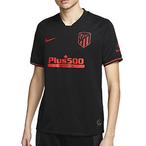 Camiseta Nike 2a Atlético 2019 2020 Stadium - Camiseta Nike segunda equipación Atlético de Madrid 2019 2020 - negra - frontal